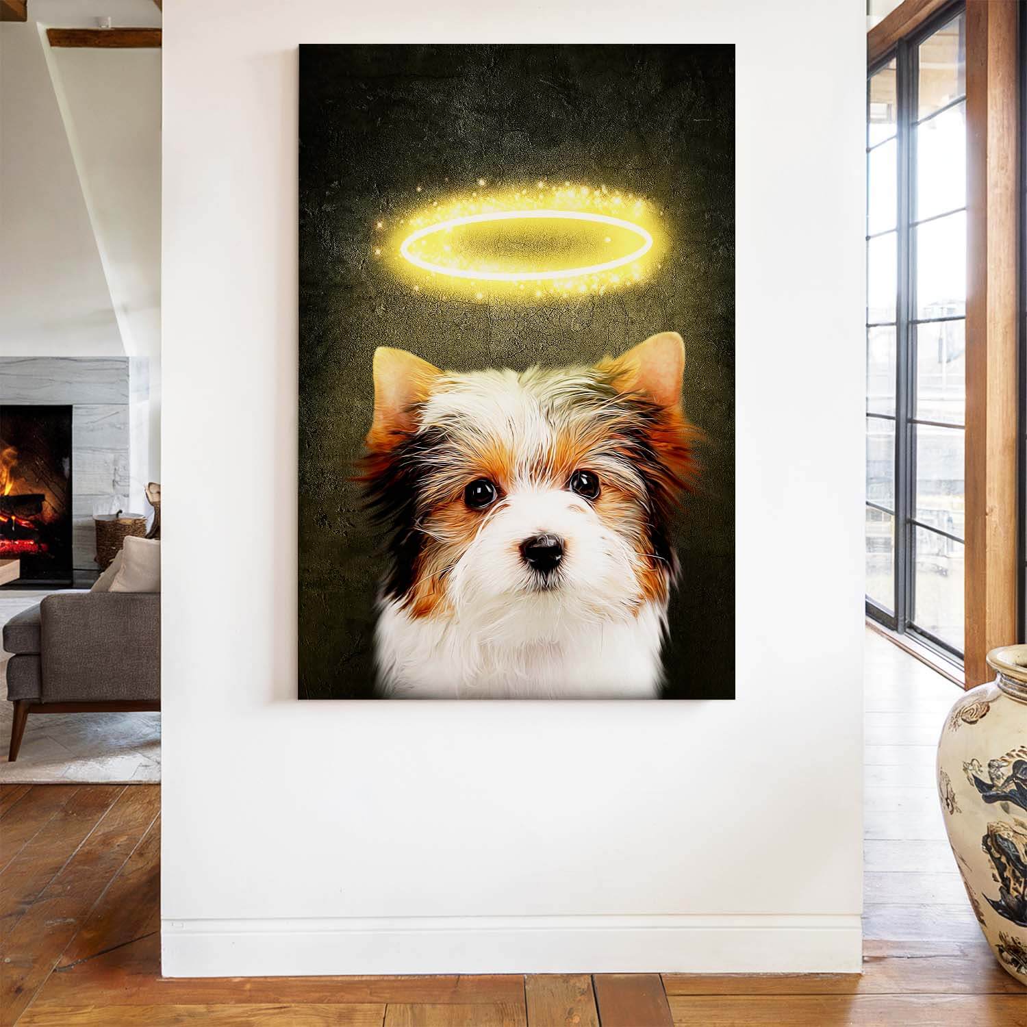 Hundeportrait Leinwandbild Individuell