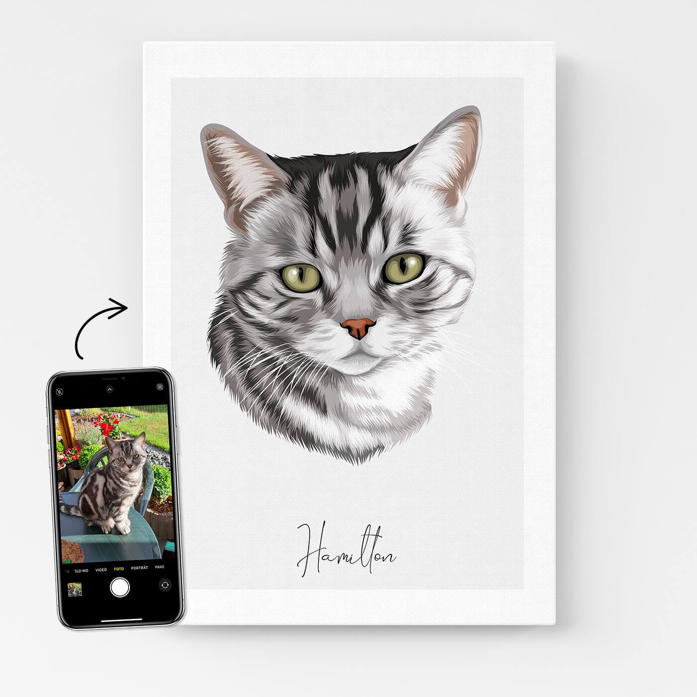 Katzenportrait nach Fotovorlage