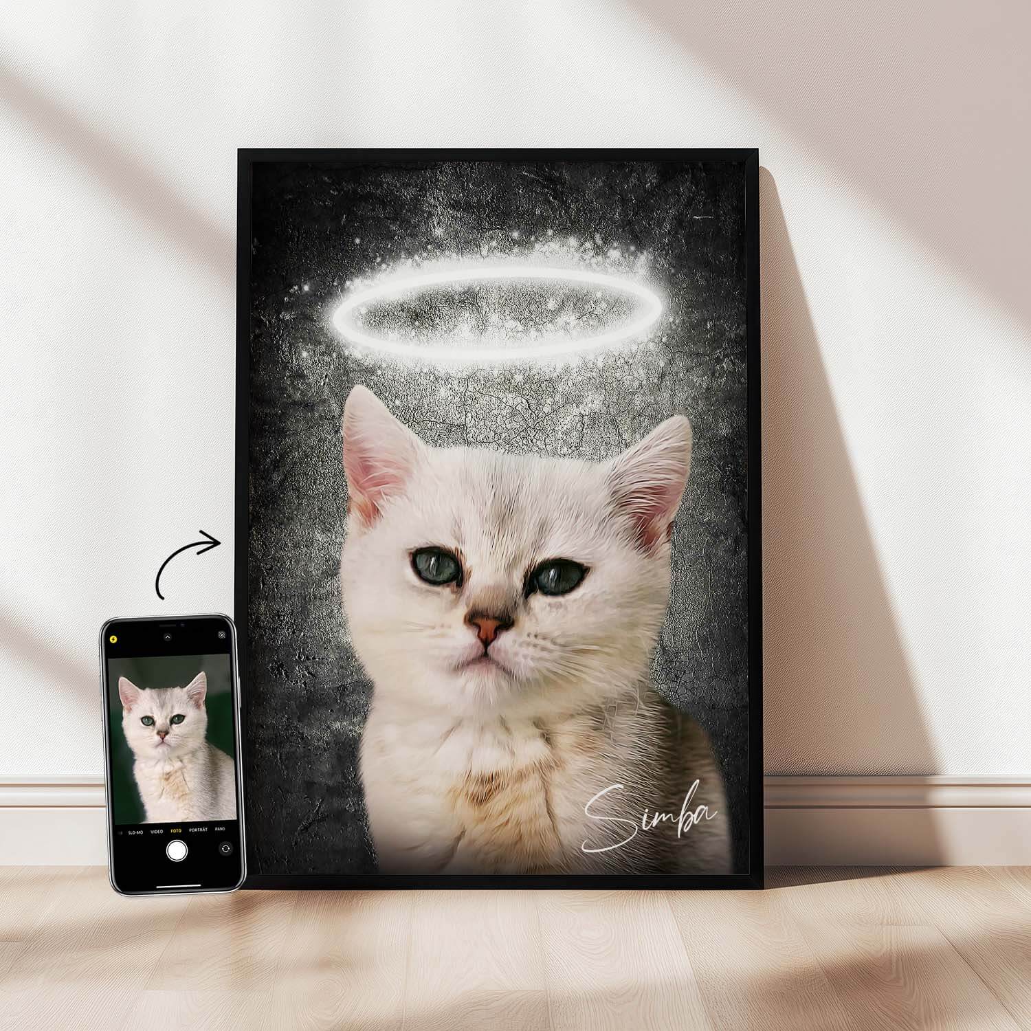 Katzenportrait personalisiert